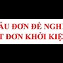 Mẫu Đơn Xin Rút Đơn Kiến Nghị